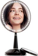 💡 enhance your vanity experience with the impressions bijou led hand mirror: round 5x magnification, touch sensor, adjustable brightness in sleek black logo