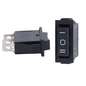 img 2 attached to 🔘 Twidec/5Pcs Rocker Switch 3 Pins 3 Position ON/Off/ON AC 6A/125V 10A/250V SPDT Car Boat Black Rocker Switch Toggle (1-Year Quality Assurance) KCD3-103