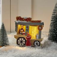 🍿 battery-powered led popcorn stand christmas village decoration by lights4fun, inc. логотип