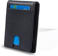 💼 genuine slim rfid wallets for men: premium men's accessories- card cases, money organizers logo