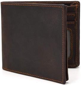 img 2 attached to LUUFAN Engraved Genuine Leather Men's Accessories for Wallets, Card Cases & Money Organizers - Perfect for Anniversaries