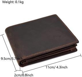 img 1 attached to LUUFAN Engraved Genuine Leather Men's Accessories for Wallets, Card Cases & Money Organizers - Perfect for Anniversaries