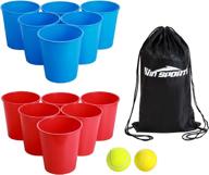 🏓 win sports giant yard pong bucket game - ultimate fun for beach, pool, and bbq parties - perfect toy for boys, girls, and family entertainment logo