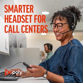 img 3 attached to 🎧 Plantronics 89433-01 Wired Headset, Black: Exceptional Audio Quality and Comfort for Unmatched Communication Experience