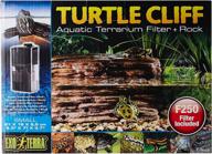 🐢 optimized exo terra turtle cliff for reptile aquatic terrarium with enhanced filtration logo