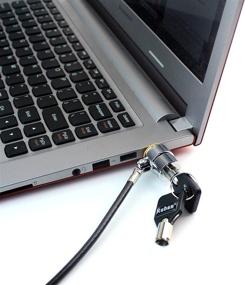 img 1 attached to RUBAN Notebook Lock and Security Cable: Protect Your PC/Laptop with Two Keys and 6.2 Feet of Cable (Black)