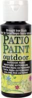 🖤 decoart wrought iron black patio paint - 2-ounce, 2 fl oz (pack of 1) - high-quality outdoor paint for patios logo