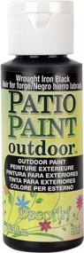 img 4 attached to 🖤 DecoArt Wrought Iron Black Patio Paint - 2-Ounce, 2 Fl Oz (Pack of 1) - High-Quality Outdoor Paint for Patios