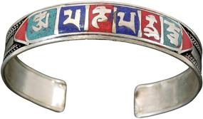 img 4 attached to 📿 Tibetan Handmade Healing Mantra Yoga Bracelet, Crafted with Three Metals