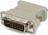 startech.com адаптер-кабель dvi на vga (упаковка из 10 штук) - мужской dvi на женский vga конвертер - белый логотип