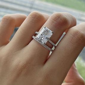 img 3 attached to Michooyel Engagement Diamonds Sterling Zirconia