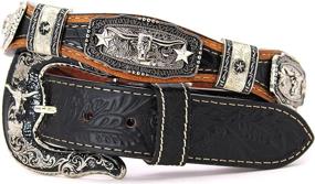 img 4 attached to Western Leather Longhorn Rooster Star Women's Accessories for Belts