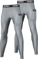 🩲 men's fandimu compression pants: base layer cycling leggings with pocket - breathable & quick-drying логотип