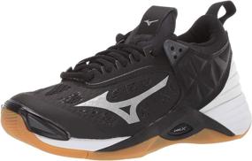 img 1 attached to 👟 Mizuno Women's Momentum Volleyball Shoes in Black/Silver – Enhancing Performance for Women