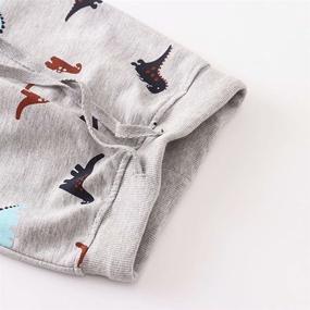 img 1 attached to 🦖 AOWKULAE Dinosaur Sweatpants: Elastic Drawstring Boys' Clothing for Comfortable Pants