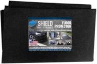 premium absorbent oil mat - shield family floor protector – waterproof/reusable/durable – garage floor surface protection – garage shop mat – floor mat for golf carts, atv’s, motorcycles - 5ftx8ft logo