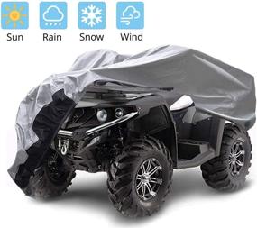 img 4 attached to Gunhyi ATV Cover: Ultimate 6-Layer All Weather Waterproof Protection for Quad 4 Wheelers – Wind, UV, Sun, Snow & Rain Shield – XXXL Universal Fit (100x43x48 inch)