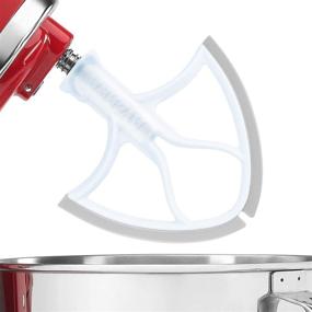 img 2 attached to 🔧 Upgrade Your KitchenAid Mixer with the 4.5-5 Quart Flex Edge Beater: Wing Shape Flat Beater with Flex Edge Bowl Scraper (Grey)
