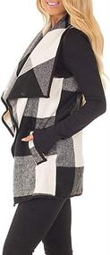 img 2 attached to Mafulus Women's Sleeveless Cardigan with Pockets - Coats, Jackets & Vests Collection
