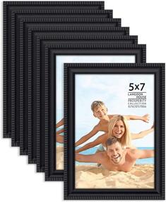 img 4 attached to Prosperity Collection Langdon House 5x7 Picture Frames (Black, 12 Pack), Contemporary Frame Set for Wall Mount or Table Top