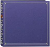📷 pioneer mp-300/bb 300-pocket post bound photo album - bay blue leatherette cover, ideal for 3.5 x 5.25-inch prints logo