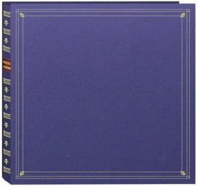 img 1 attached to 📷 Пионер MP-300/BB Фотоальбом на пружине на 300 карманов - обложка из кожзама, цвет Бэй Блю, идеально подходит для печатей размером 3,5 x 5,25 дюйма.