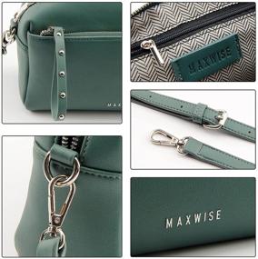 img 1 attached to MAXWISE Shoulder Leather Crossbody Purses Women's Handbags & Wallets