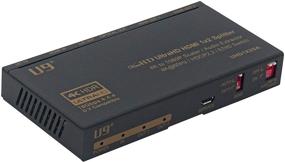 img 4 attached to U9 ViewHD UHD1X2SA HDMI Splitter with 4K to 1080P Down Scaler and Audio Extractor - 1x2 Out, HDMI 2.0, HDCP 2.2 - 4K60Hz HDR, Dolby Vision - Optical, 3.5mm, and HDMI Audio Output to HDMI AVR Receiver