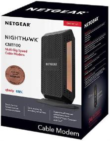 img 1 attached to 💨 NETGEAR Nighthawk CM1100: Next-Level Speed Cable Modem for XFINITY, Spectrum, and Cox Networks