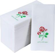 🚽 decorative bathroom food service equipment & supplies with disposable absorbent linen feel logo