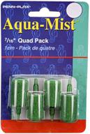 🐟 penn-plax as6q aqua mist air stone cylinder aerator: 4-pack for fish tank, easy installation to pump, efficiently aerates tank, 7/16" size logo