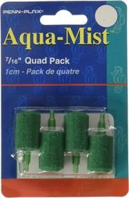 img 2 attached to 🐟 Penn-Plax AS6Q Aqua Mist Air Stone Cylinder Aerator: 4-Pack for Fish Tank, Easy Installation to Pump, Efficiently Aerates Tank, 7/16" Size