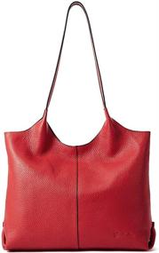 img 4 attached to BOSTANTEN Designer Shoulder Handbag Top Handle Women's Handbags & Wallets