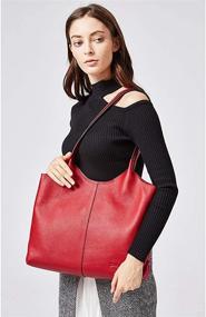 img 3 attached to BOSTANTEN Designer Shoulder Handbag Top Handle Women's Handbags & Wallets