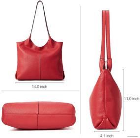 img 2 attached to BOSTANTEN Designer Shoulder Handbag Top Handle Women's Handbags & Wallets