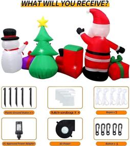 img 1 attached to Christmas Inflatables Outdoor Decorations Inflatable Seasonal Decor