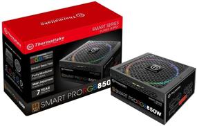 img 4 attached to Блок питания Thermaltake Smart Pro RGB 850W 80+ Bronze с технологией Smart Zero, вентилятором 256-Color RGB, полностью модульным дизайном, ATX 12V 2.4/EPS 12V 2.92, гарантия 7 лет - PS-SPR-0850FPCBUS-R.