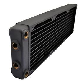 img 1 attached to 🔥 XSPC EX360 Radiator: High-Performance Triple Fan Black Radiator with Multiport - 120mm x 3