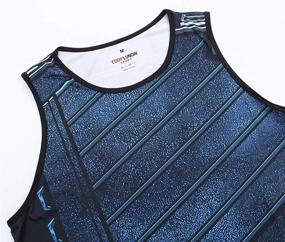 img 1 attached to Red Plume Men's Muscle Tank Top: Cool Dry Compression Shirt for Running Sports