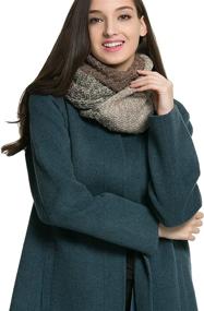 img 1 attached to Women Winter Thick Chunky Colors Women's Accessories in Scarves & Wraps