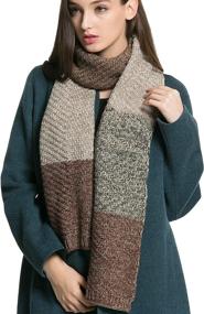 img 4 attached to Women Winter Thick Chunky Colors Women's Accessories in Scarves & Wraps