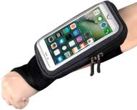 📱 wristband phone holder: convenient forearm thumb wrist bag for iphone 12 pro/12/12 mini/11/11 pro/11 pro max – ideal for cycling, jogging, and exercise logo