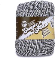 🧶 lily sugar 'n cream super size twists yarn - 4 medium weight, 100% cotton - 3 oz - overcast twist - machine washable & dryable logo