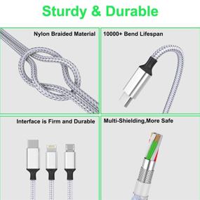 img 1 attached to 🔌 Ultimate Connectivity: Universal Charging Braided Lightning Connectors for Industrial Electrical Needs