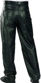 img 1 attached to 👖 Xelement 860 Men's Classic Black Loose Fit Leather Pants" - The Perfect Blend of Comfort and Style for Men