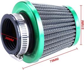 img 2 attached to CNCMOTOK 38Mm Air Filter GY6 50Cc Scooter Moped For SSR Apollo 125 110Cc 125Cc Coolster Pit Bike Motorcycle ATV Quad QMB139 Engine Parts (Green)