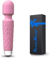 💖 ultimate cordless handheld wand massager: powerful, pink, and perfect for back and neck relief logo