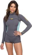 🌊 roxy women's 2/2 syncro back zip long sleeve springsuit - high-performance comfort and style logo