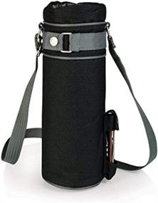 img 2 attached to 🍷 Black/Gray Single Insulated Wine Tote by LEGACY - Picnic Time Brand