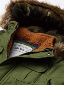 img 3 attached to Boys' Clothing: Carters Heavyweight Adventure Parka Camel - Jackets & Coats